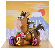 Figurina Disney Store Capodanno 2026 cavallo ETO Bullseye Mascotte giocattolo storia