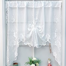 Tenda Swag Valance bianca