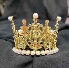 Corona oro diadema torta/fiore disposizione doccia compleanno principessa festa matrimonio 