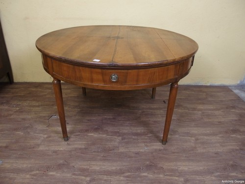 Tavolo rotondo noce stile - tavolo,