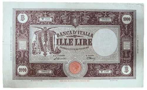 000 lire italia grande - italia,