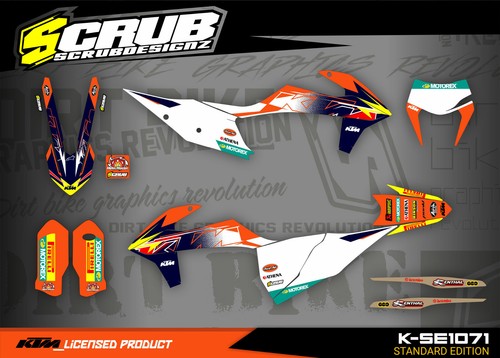 Adesivo ktm exc excf decoro - adesivo,