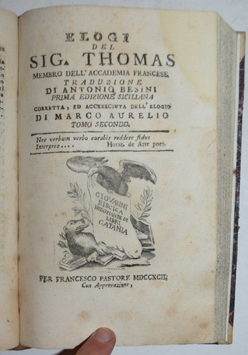 Elogi ediz 1792 - -, ediz.