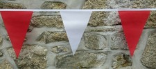 Bunting rosso e bianco lungo 5