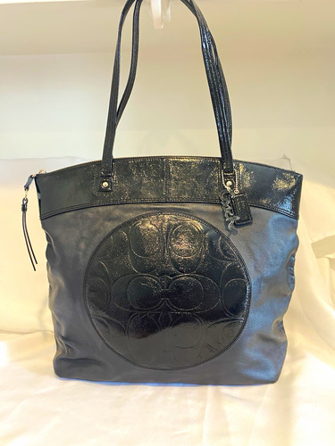 Borsa coach laura f18336 - coach, nera