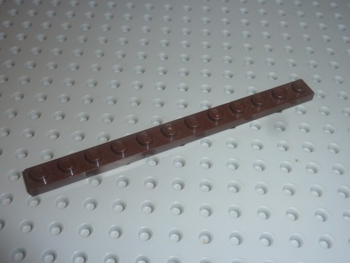 Lego plate x 12 - plate, dark