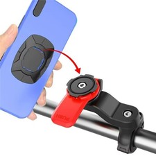 SUPPORTO CELLULARE PER QUAD LOCK 360° CON ANTIVIBRAZIONE x MOTO BICI MONOPATTINO