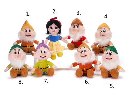 Peluche biancaneve personaggi - peluche,