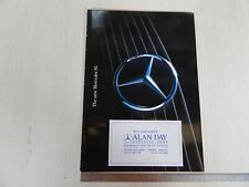 BROCHURE DEPLIANT ORIGINALE MERCEDES SL R129 1989 DEALER ALAN DAY LINGUA INGLESE