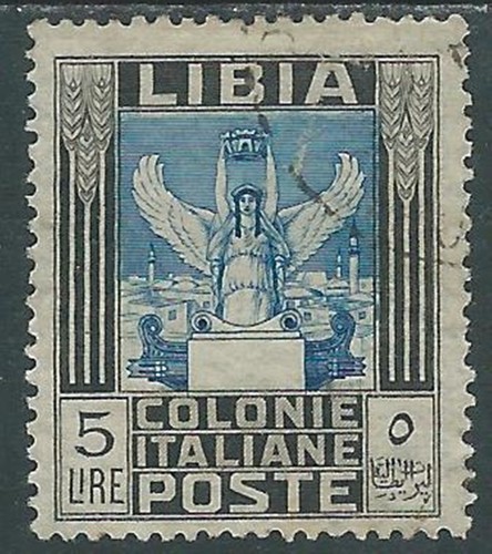 1921 libia usato pittorica - libia, 5