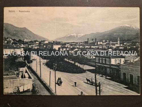 Cartolina ivrea panorama - ivrea,