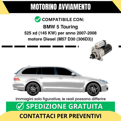 Motorino avviamento bmw - motorino, 5