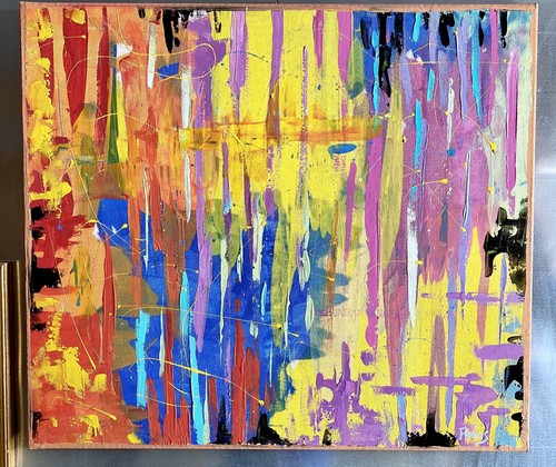 Quadro astratto multicolore