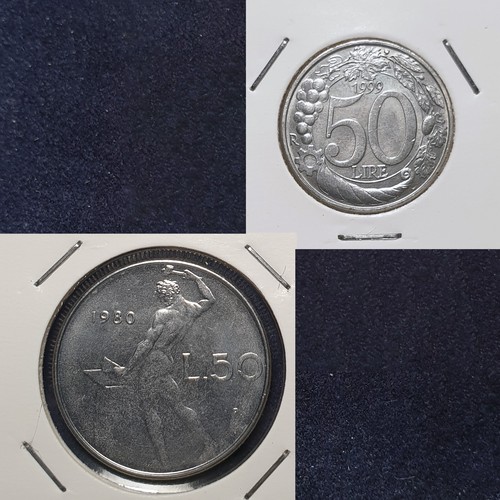 Italia moneta lire - italia-, vulcano