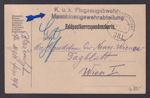 Austria 1916 feldpost - card, kuk