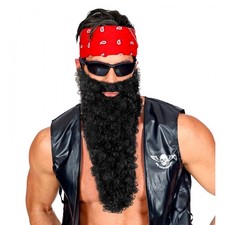 Barba Lunga Riccia con Baffi