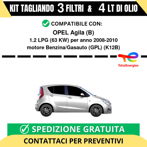Tagliando per opel agila - per, (b)