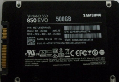 Samsung 850 evo 500 5 - evo, gb