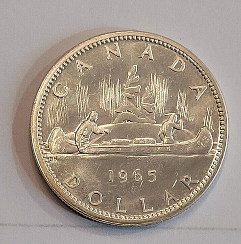 1965 canada dollar - canada, silver