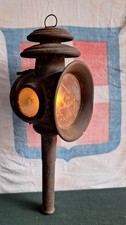Antico Faro FANALE LANTERNA a Candela DA CARROZZA fine ‘800