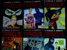 Lotto 6 Diabolik Ristampa costola bianca accettabili - spedizione gratuita - n.3