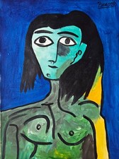 Dipinto olio su tela cubista