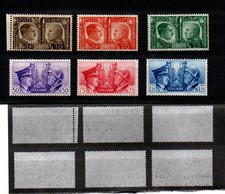 REGNO - AMICIZIA ITALO TEDESCA 1941- SERIE COMPLETA 6 VALORI MNH (ESCLUSO c. 20)