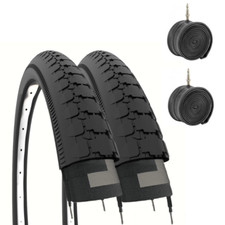 2 COPERTONI NERO + 2 CAMERE FURGONCINO CARRETTO BICI 26 X 2 X1 3/4 (54 - 571)