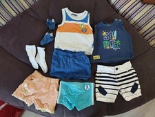 Stock lotto 10 pezzi di cui 1 costumino Adidas 6/9 mesi Original Marines...