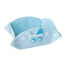 Maxi cesto portatutto porta tutto nascita baby celeste 21 x 21 porta bomboniere 