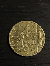 moneta 50 centesimi 2002 RF
