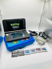 Nintendo 3DS XL Grigio con Caricatore Originale, Custodia Super Mario + 6 Giochi