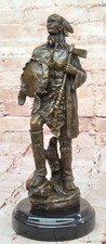 Busto indiano capo bronzo - di,