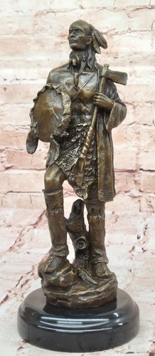Busto indiano capo bronzo - capo,