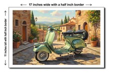 1954 Vespa Scooter - 11x17