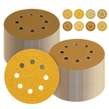 Dischi Abrasivi 125Mm,120 Pezzi Carta Vetrata per Levigatrice,Carta Vetrata Abra