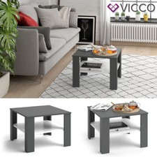 Tavolino da divano Tavolino da soggiorno Tavolino Homer Bianco Antracite Vicco