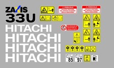 Hitachi ZX33U-5A decalcomanie adesive, kit Completo
