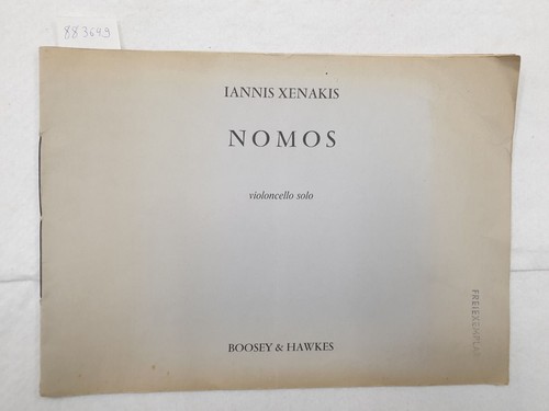 Nomos violoncello solo - violoncello,