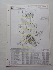 Weber carburatore 44 IDF 26-27 Lancia STRATOS 1974 catalogo ricambi ORIGINALE