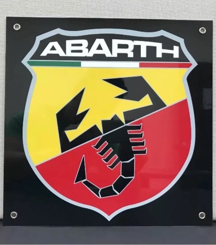 Insegna garage abarth - insegna,