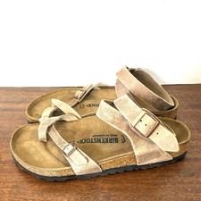BIRKENSTOCK Yara sandalo in pelle marrone con cinturino taglia 41, 10-10,5 US