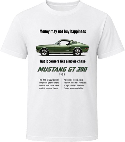 Maglietta mustang 390 1968 - gt,