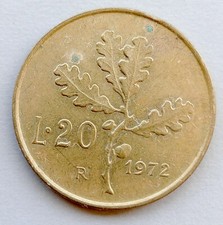 MONETA 20 LIRE RAMO DI QUERCIA