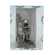 34245 Bomboniere Icona in Vetro Quadretto Calice Prima Comunione Confettata