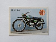 FIGURINA SUPERMOTO PANINI 1975 CZ 175 TRAIL n 48 DA RECUPERO