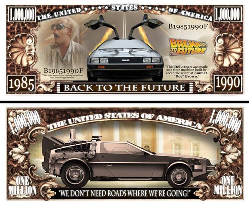 Retour vers futur billet - futur,