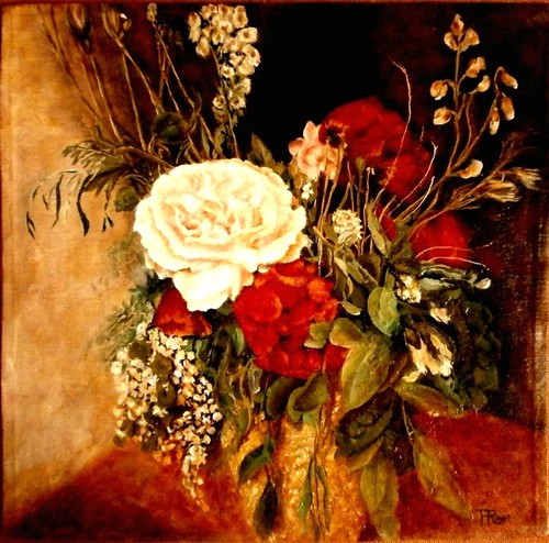 Natura viva quadro olio - -,