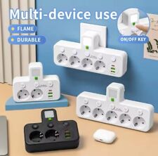 Ciabatta Elettrica Multipresa Da Muro Con Interruttori Presa Multipla USB C