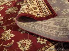 290x200 FANTASTICO TAPPETO DISEGNO ORIENTALE PERSIANO TABRIZ NAIN DESTOCKAGE red